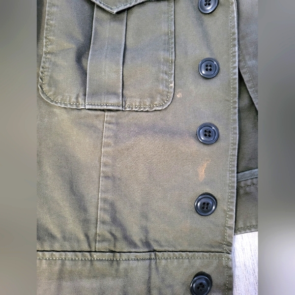 Ralph Lauren Polo Blue Label Military Style Twill Moto Jacket Womens Size Small - Picture 4 of 11